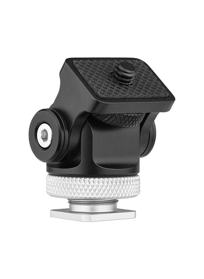 ANDOER 360° Rotatable Camera Monitor Cold Shoe Mount Adapter Head with 1/4-inch Interface Allen Wrench for Monitor LED Light Microphone Expansion Mounting  - Image 2