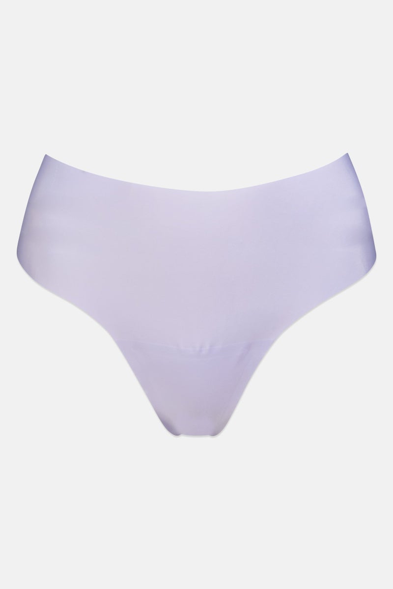 bebe Women 3 Pieces Solid Laser Cut String Panties, Multicolor - Image 4