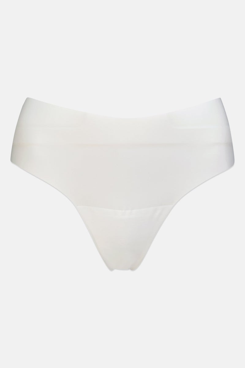 bebe Women 3 Pieces Solid Laser Cut String Panties, Multicolor - Image 2