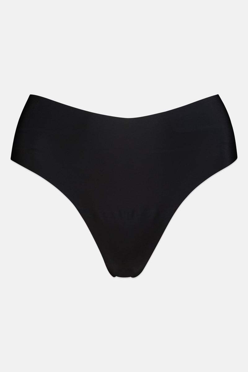 bebe Women 3 Pieces Solid Laser Cut String Panties, Multicolor - Image 3