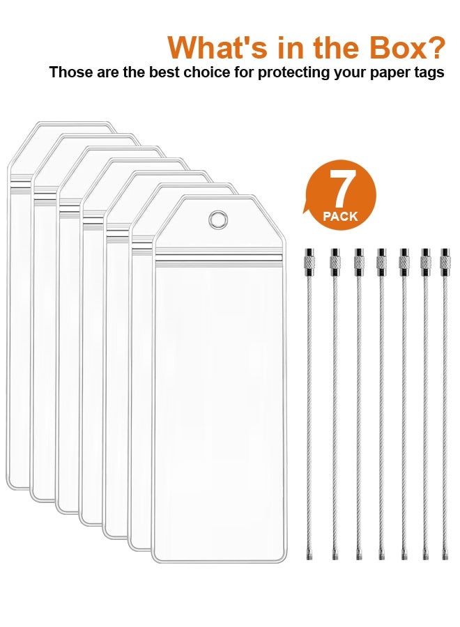 HOME-MART 7 Pack Cruise Luggage Tags for Cruise Ship Essentials for NCL, Princess, MSC Cruise Ships - Image 2