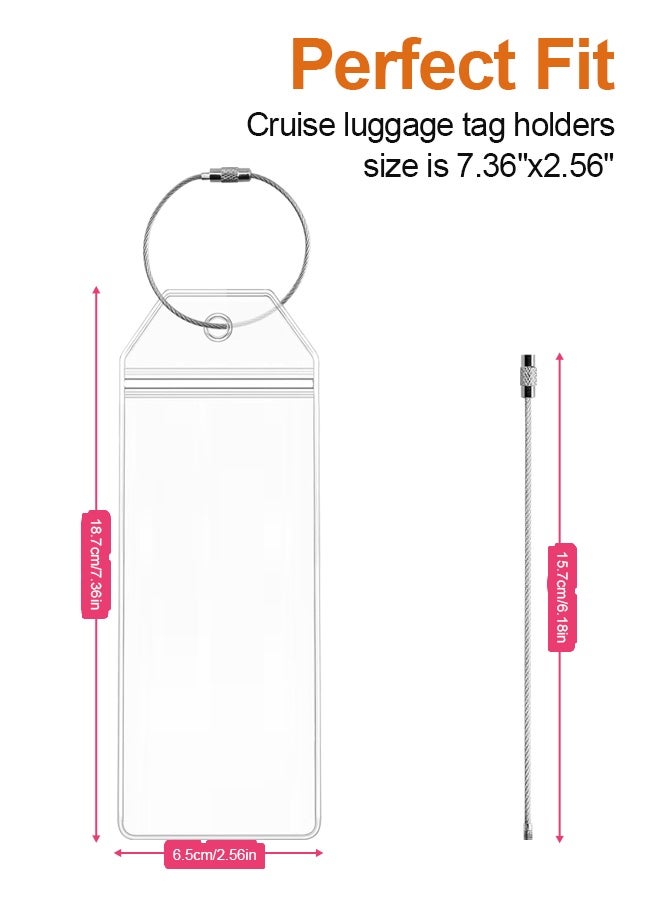 HOME-MART 7 Pack Cruise Luggage Tags for Cruise Ship Essentials for NCL, Princess, MSC Cruise Ships - Image 3