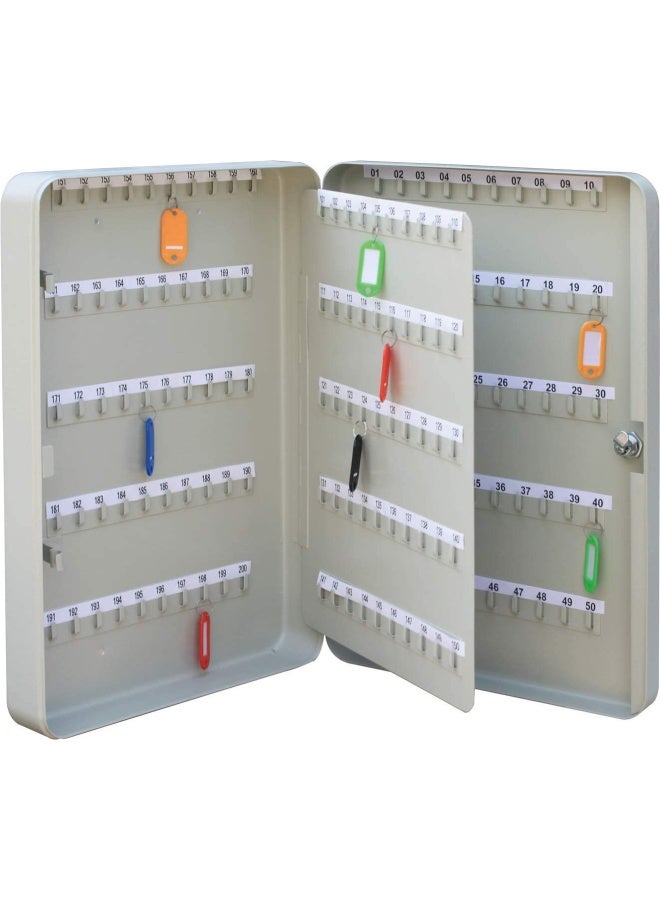 ROBUSTLINE Metal Storage Safe Key Box With Free Key Tags 200 Keys - Image 1