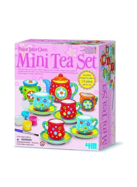 Kit De Peinture Pour Service à Thé 4M – 13 Pièces Miniatures à Décorer, Activité Créative Pour Enfant, Cadeau Original
