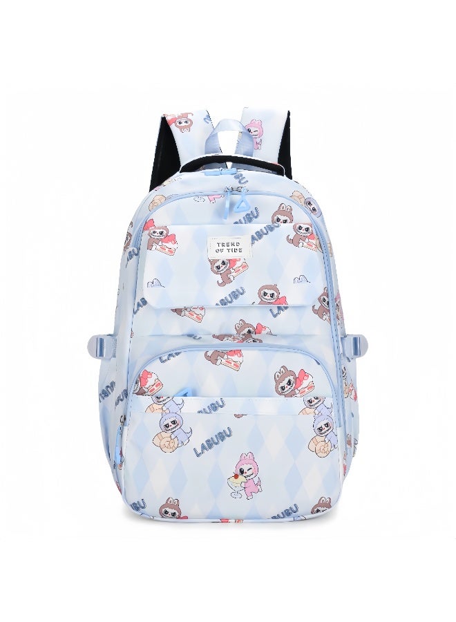 Labubu Children's Backpack Wholesale New Large Capacity Light Refrigerator Door Boys And Girls Backpack Elementary School Schoolbag 47*31*22CM - Image 1