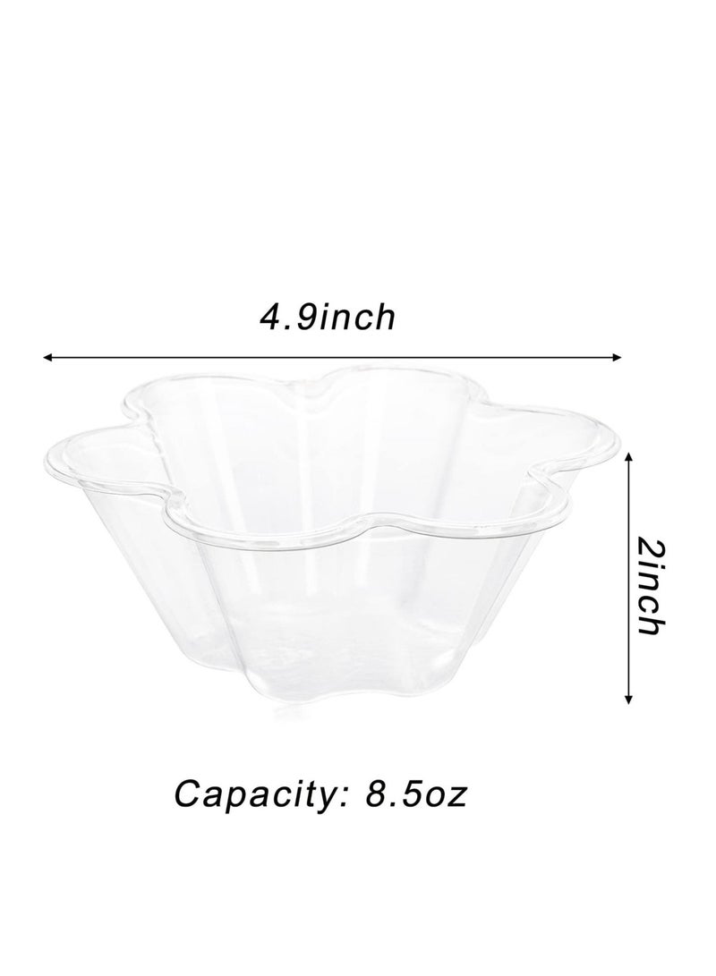 Plastic Ice Cream Bowls 100 Pack Disposable Dessert Serving Bowl for Sundae Chocolate Desserts Appetizers Dessert Shot Glasses  - Image 5