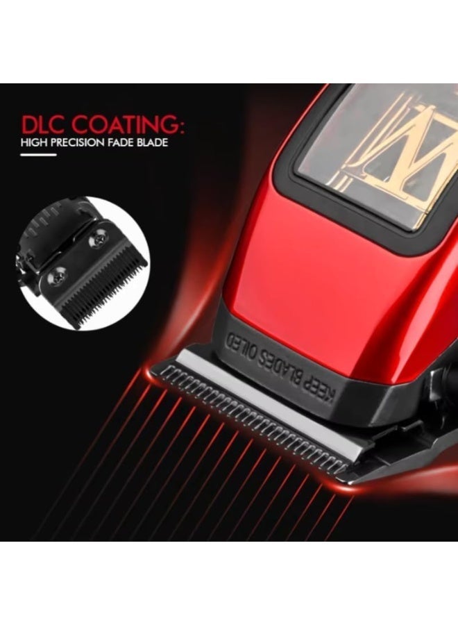 WMARK NG-X1 Ultra Premium Professional Hair Clipper – 10,000 RPM Maglev Motor 0-Gap Fade Blade - Image 4