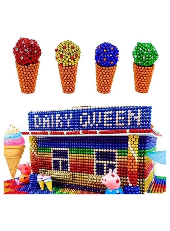 DUNGRANI ENTERPRISE DUNGRANI ENTERPRISE DIY 216 Pcs Ball Toys for Kids Girls Boys Toddlers Age 5 6 7 8 9 Years Educational Stem Learning Balls Game Set New Trending 6X6 Cube of 6 Colors 5mm Balls - Image 2