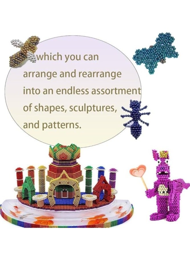 DUNGRANI ENTERPRISE DUNGRANI ENTERPRISE DIY 216 Pcs Ball Toys for Kids Girls Boys Toddlers Age 5 6 7 8 9 Years Educational Stem Learning Balls Game Set New Trending 6X6 Cube of 6 Colors 5mm Balls - Image 5