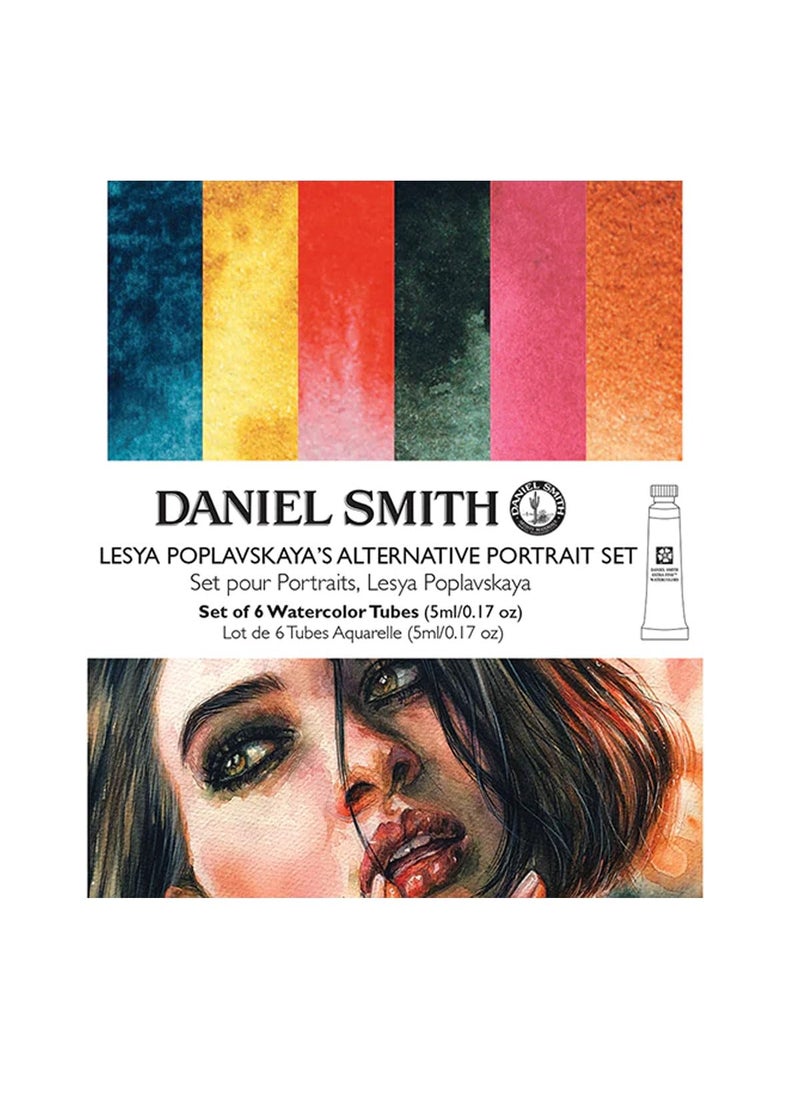 Daniel Smith DANIEL SMITH Lesya Poplavskayas Alternative Portrait Set watercolors 6 tube  - Image 1