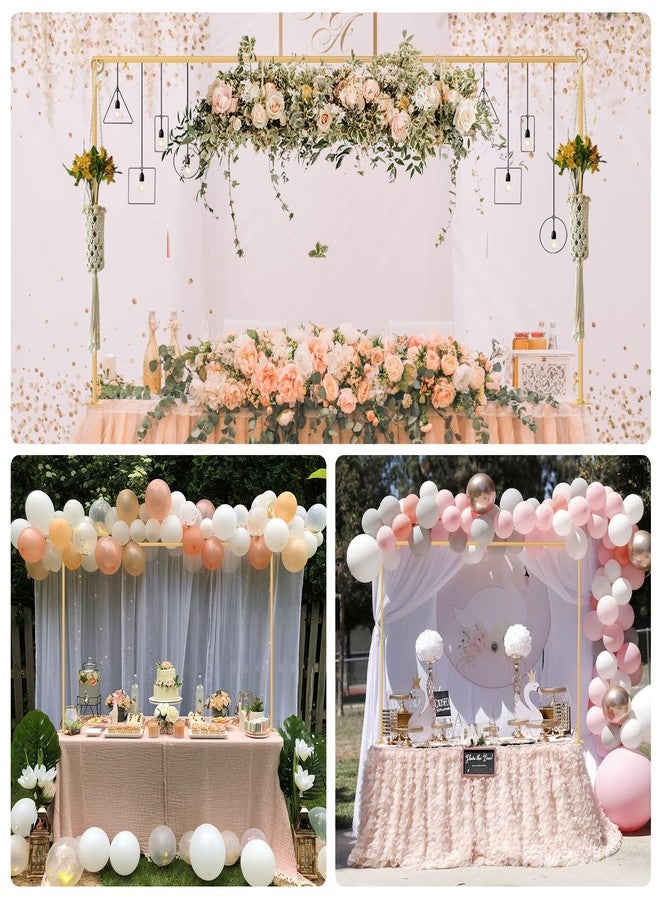 ParseBio Over The Table Rod Stand with Clamps Adjustable 31"-110'' Length 31"-64" Height Gold Table Balloon Arch Stand with Storage Bag, For Halloween Christmas Party Wedding Anniversary Decoration - Image 2