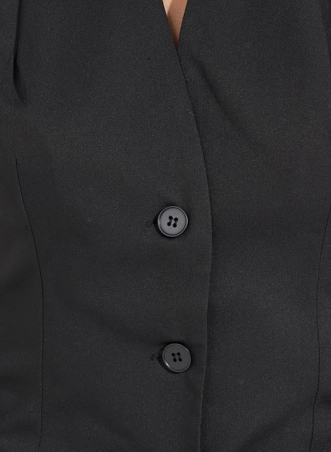 Styli Halter Neck Waistcoat with Flap Detail  - Image 3