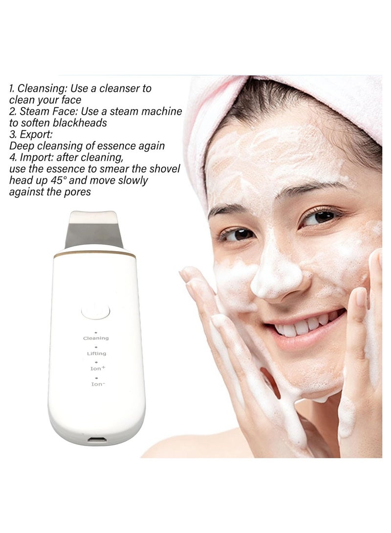 عام أداة إزالة مسحوق كهربائية لتنظيف المسام الوجه لإزالة الرؤوس السوداء جهاز مجفف البشرة الكهربائي المحمول لتنظيف عميق الوجه مع بروبات البطارية المدمجة للنساء والرجال. - Image 2