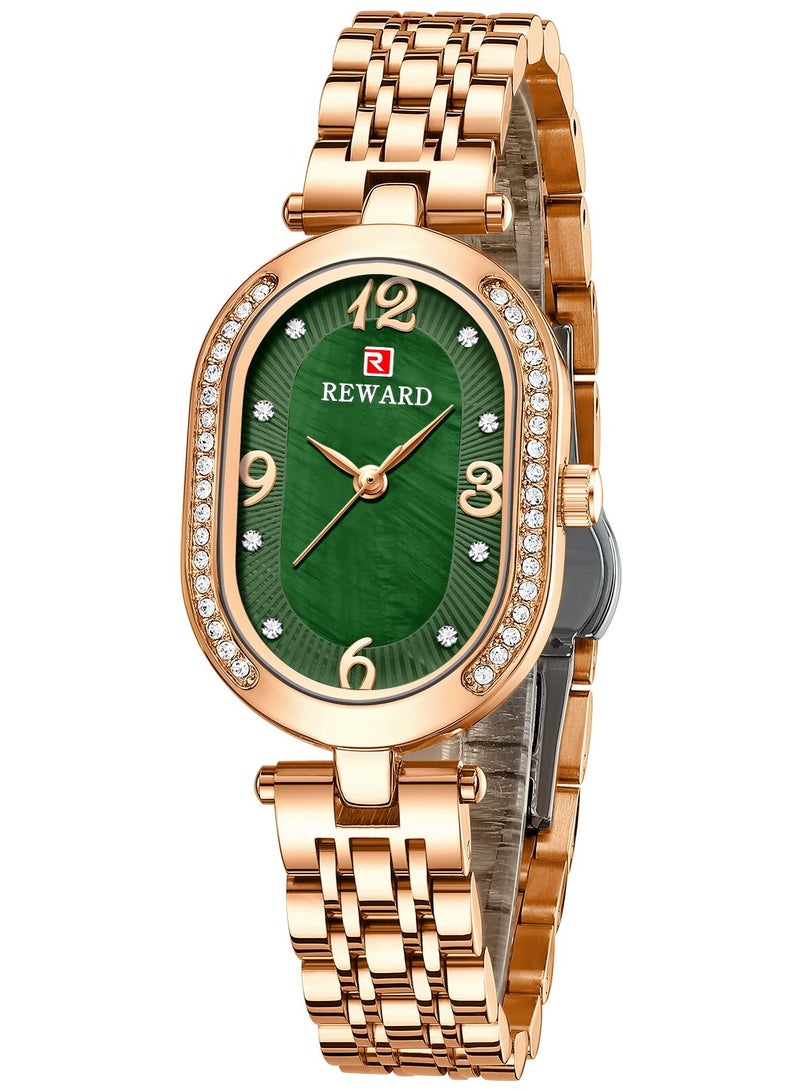 REWARD Wrist Watch for Women Luxury Ladies Watches Women's Bracelet Watch Small Stainless Steel Analog 3ATM Waterproof Watches for Women - Image 1