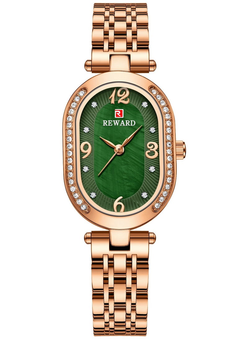 REWARD Wrist Watch for Women Luxury Ladies Watches Women's Bracelet Watch Small Stainless Steel Analog 3ATM Waterproof Watches for Women - Image 3