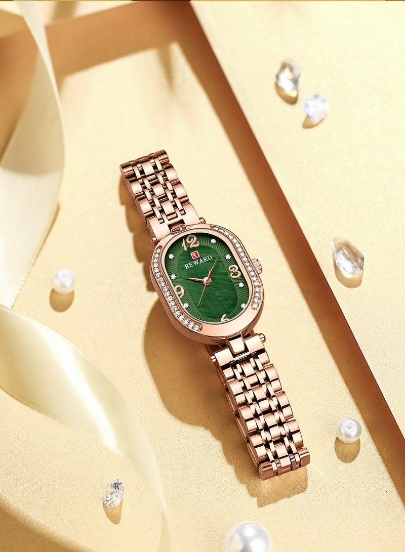 REWARD Wrist Watch for Women Luxury Ladies Watches Women's Bracelet Watch Small Stainless Steel Analog 3ATM Waterproof Watches for Women - Image 5