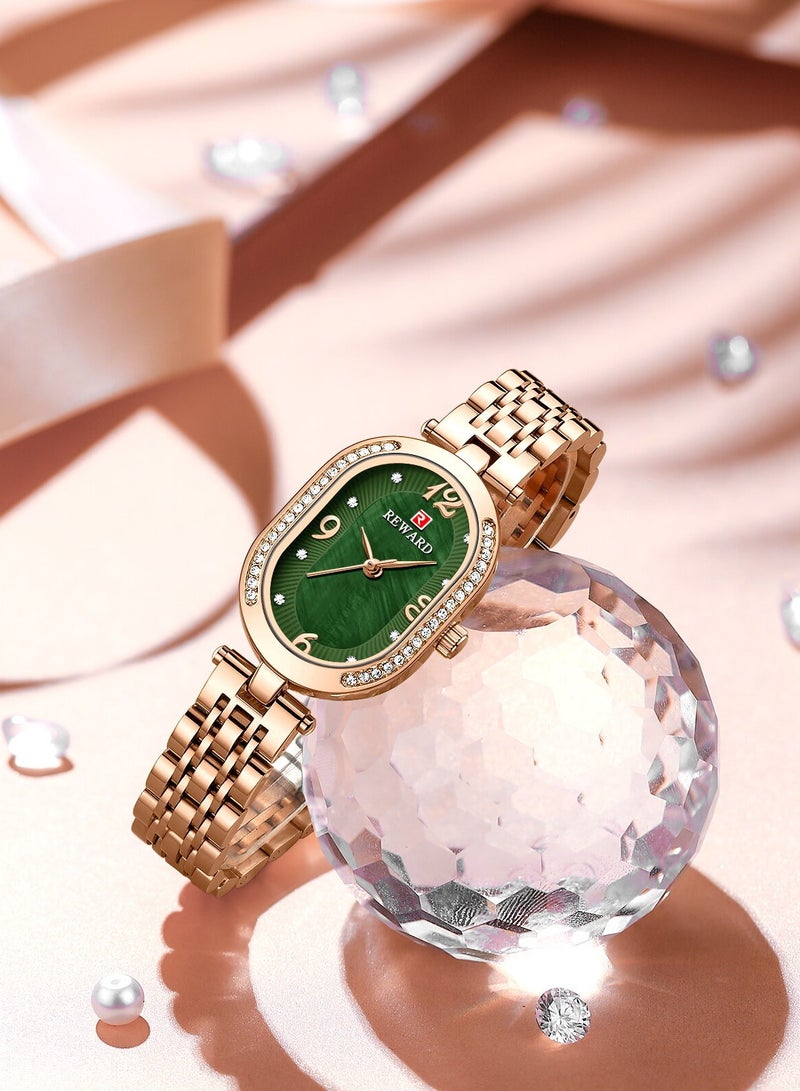 REWARD Wrist Watch for Women Luxury Ladies Watches Women's Bracelet Watch Small Stainless Steel Analog 3ATM Waterproof Watches for Women - Image 4