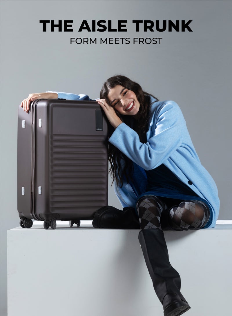 Mokobara The Aisle Trunk Check-In Luggage - Durable Polycarbonate Material | Cool Beans, Brown - Image 2
