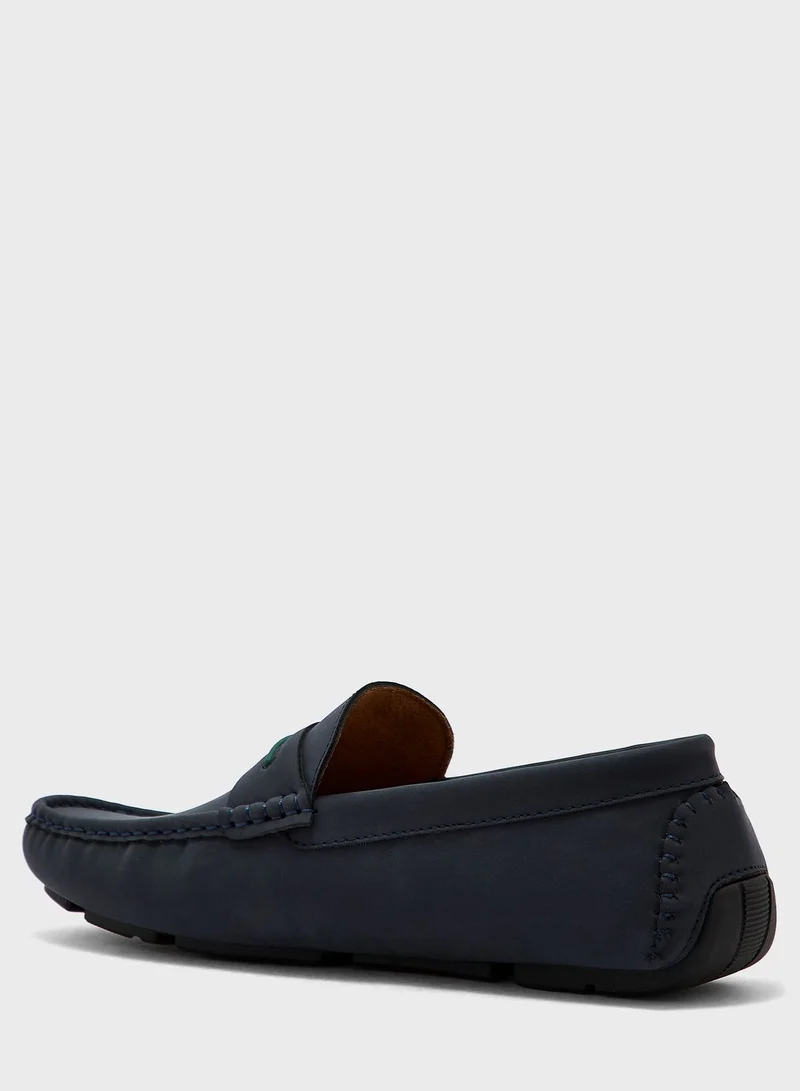 Robert Wood Saddle Detail Loafers