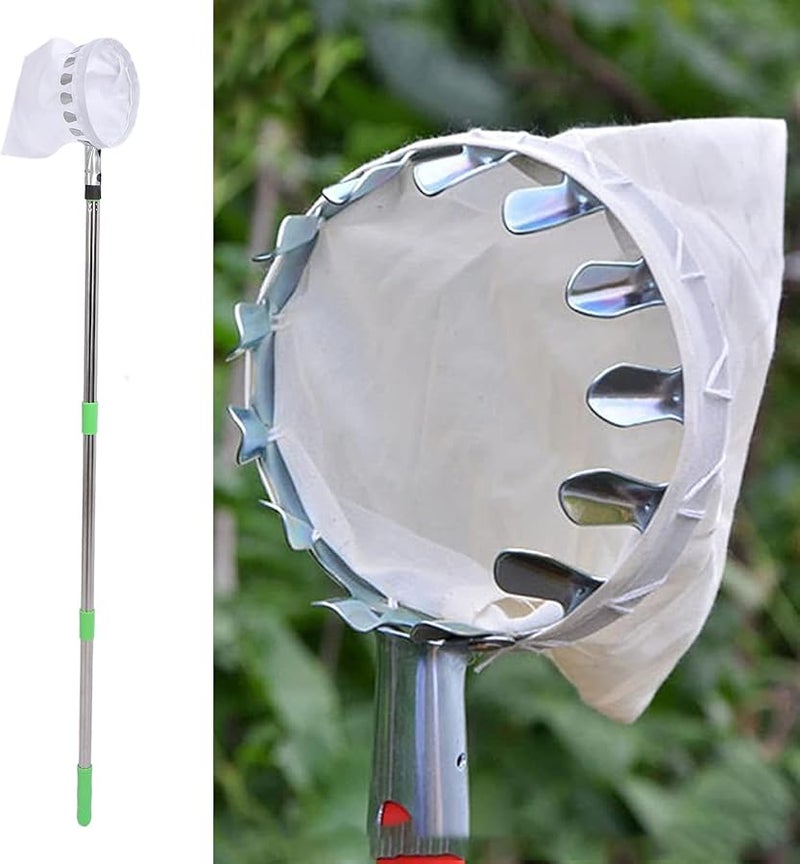 Adjustable 10 Section Fruit Picker Bag Lightweight Stainless Steel Pole For Orange Pear Kiwi - Image 5