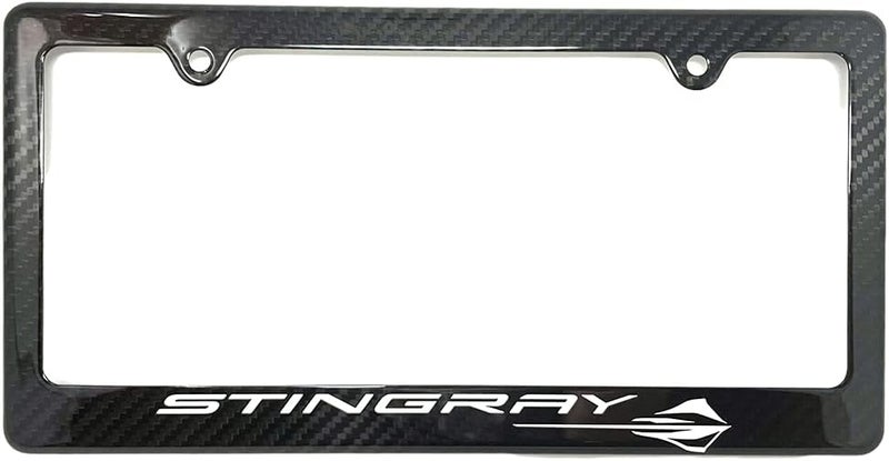 Davies Corvette West Coast Corvette C8 Carbon Fiber License Plate Frame (Stingray) - Image 5