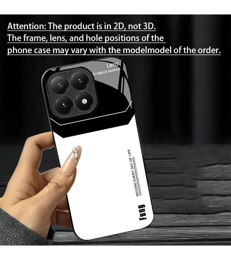 Tempered Glass Phone Case for Redmi Note 14 Pro 5G Mixed Color 1 Wear Resistant Dirt Resistant Business Style Protective Cover - Image 3