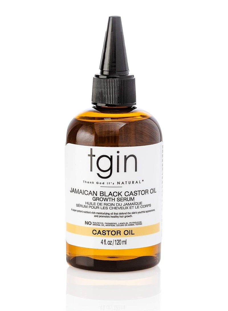 Tgin Jamaican Black Castor Oil Hair & Body Growth Serum, 4 oz, All Hair Types - Image 1