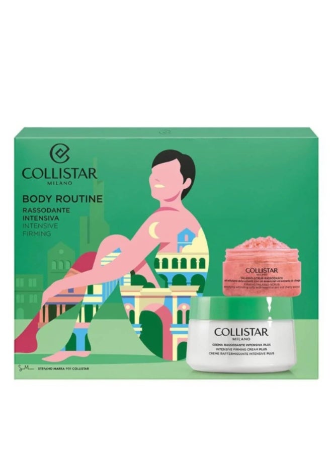 Collistar Intensive Firming Body Routine Gift Set – Cream (400ml) & Talasso-Scrub Anti-Aging (150g) - Image 1