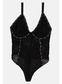 Women Textured Lace Non Padded Bodysuits, Black - pzsku/Z37B4DB1C19407532601AZ/45/_/1737641964/81b40082-aa4c-4338-b7fe-36a2f8a26a17