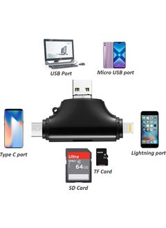 Apera Gn-27 OTG 4 IN 1 Micro USB Flash Disk Type C Micro SD Card Reader Ios iPhone Android Gn-27 OTG 4 IN 1 Micro USB Flash Disk Type C Micro SD Card Reader Ios iPhone Android  - Image 2