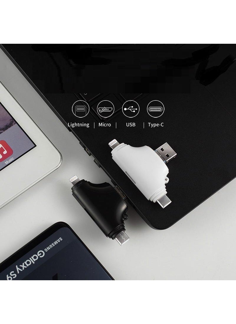 Apera - Gn-27 OTG 4 IN 1 Micro USB Flash Disk Type C Micro SD Card Reader Ios iPhone Android Gn-27 OTG 4 IN 1 Micro USB Flash Disk Type C Micro SD Card Reader Ios iPhone Android - Image 1