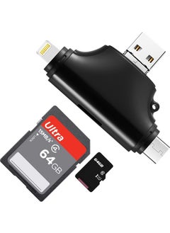 Apera Gn-27 OTG 4 IN 1 Micro USB Flash Disk Type C Micro SD Card Reader Ios iPhone Android Gn-27 OTG 4 IN 1 Micro USB Flash Disk Type C Micro SD Card Reader Ios iPhone Android  - Image 1