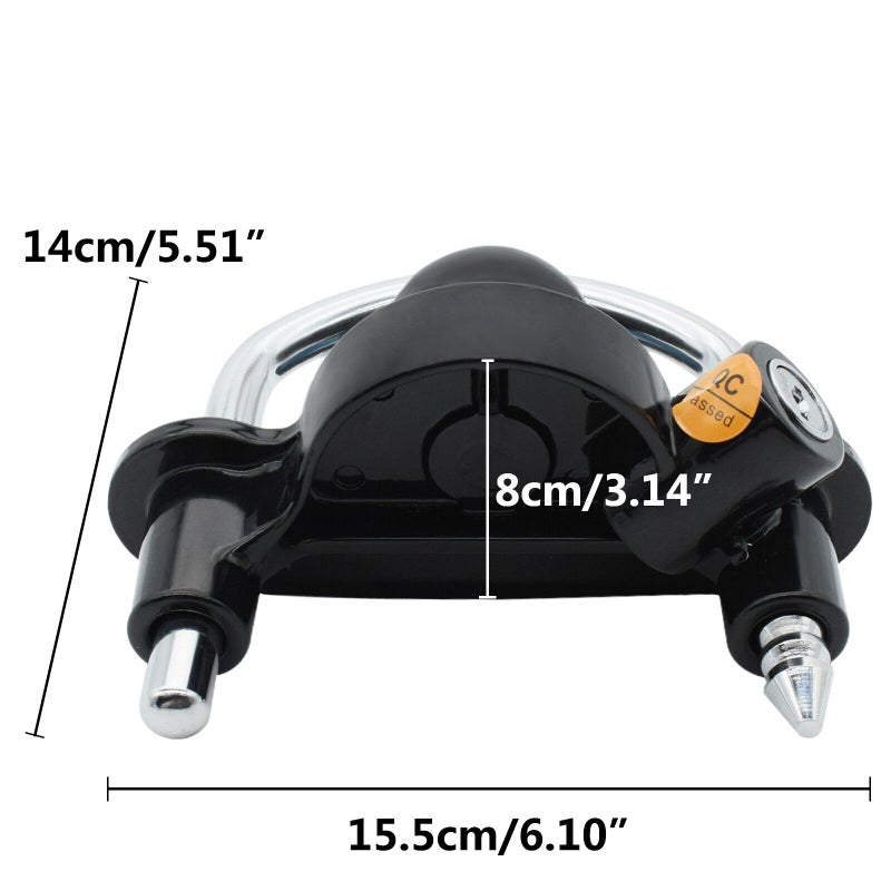WYT Caravan Trailer Coupling Lock 14x15.5x8cm Rust-Proof Anti-Theft Security - Weather-Resistant Coating Easy Installation for Caravans and Trailers - Image 5