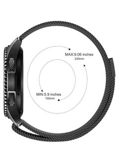TWEGGON Replacement 20mm Milanese Band for Samsung Watch 7/Watch 6/Watch 5/Watch 4 20mm Strap/Band Black  - Image 5