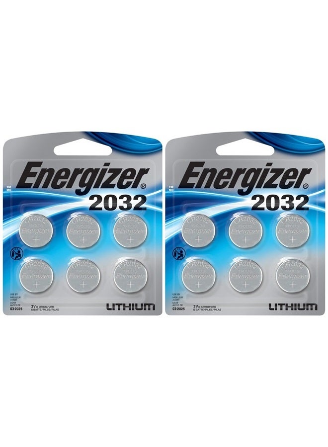 Energizer 2032BP-4 3 Volt Lithium Coin Battery - Retail Packaging (Pack of 12)
