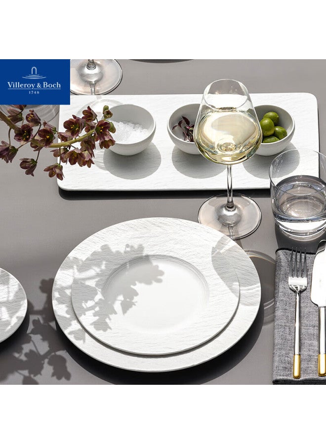 Villeroy&boch , German Imported Tableware Set, Creative Rock-style Western Dinner Plates, Universal Plates And Bowls Set For Home Use, Flat Plate 32cm - Image 3