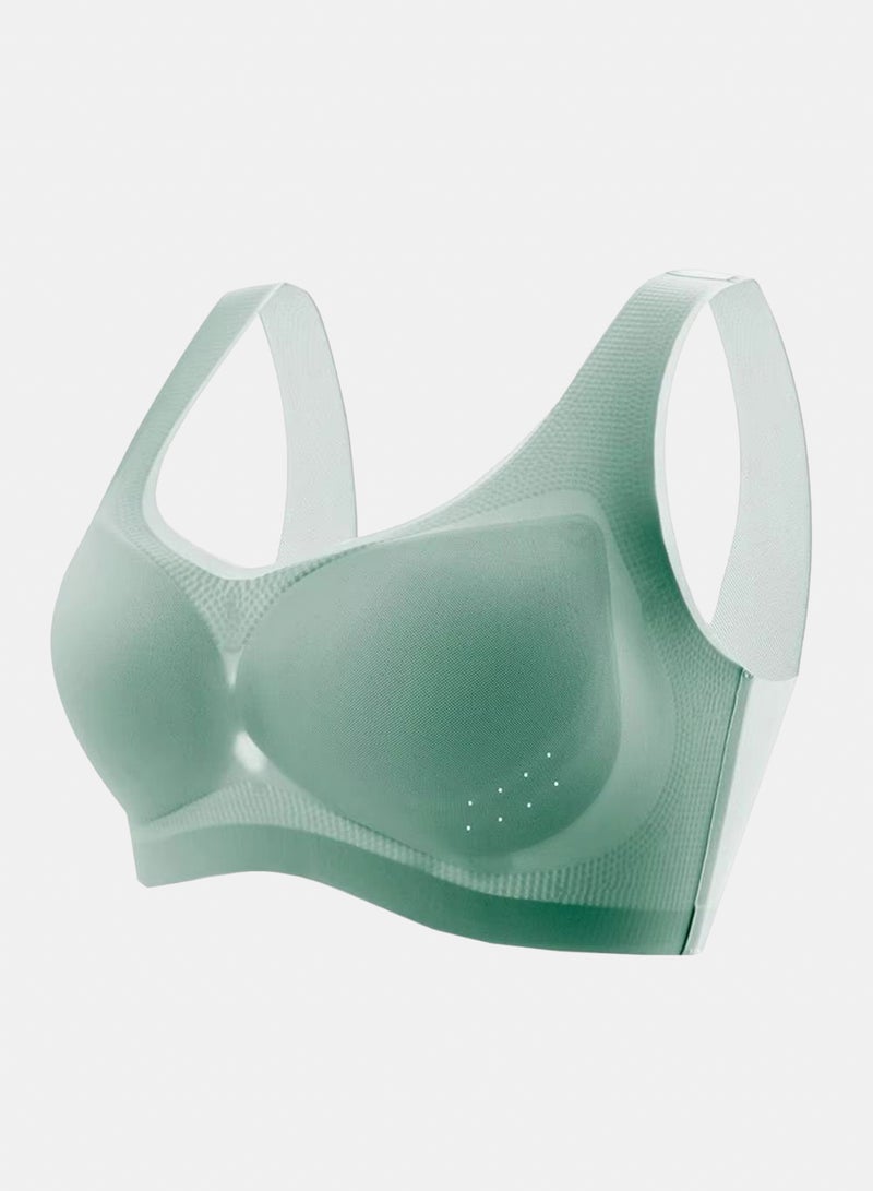 Seamless Wireless Bra for Women, Breathable Padded Bra with Removable Cups, Full Coverage Comfort Bra, Stretchy Soft Support, Everyday Wear, Plus Size Friendly - Image 1