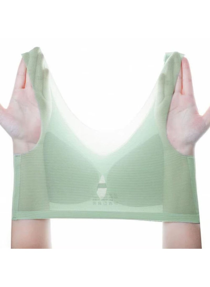 Seamless Wireless Bra for Women, Breathable Padded Bra with Removable Cups, Full Coverage Comfort Bra, Stretchy Soft Support, Everyday Wear, Plus Size Friendly - Image 3