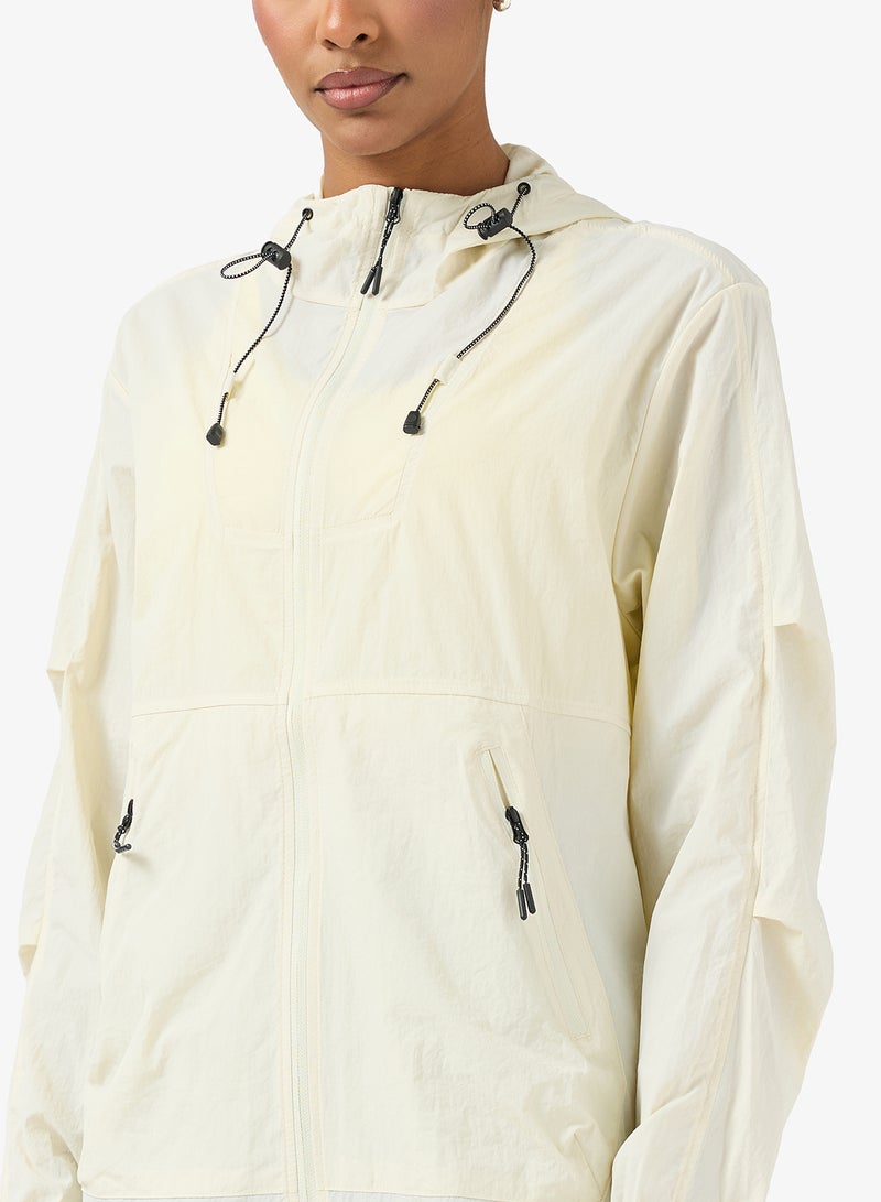 فورورد جاكيت طويل بغطاء رأس للمشي لمسافات طويلة - Image 3