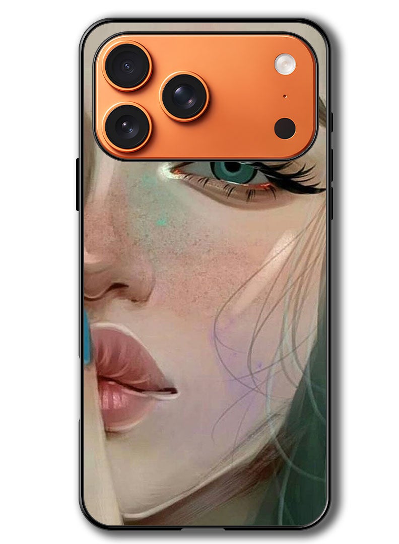 Theodor Case Compatible with Apple iPhone 17 Pro Max 6.9 Inch Protection Shockproof Bumper Cover Shhh She Is Sad - Image 1