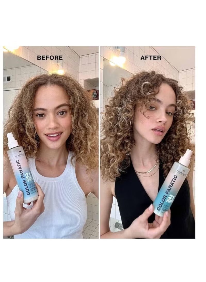 بيورولوجي Pureology Color Fanatic Leave-in Conditioner  علاج الشعر ورذاذ Detangler  يسهل الشجرة ويحمي لون الشعر من التلاشي  حماية حرارية  نباتية - Image 2
