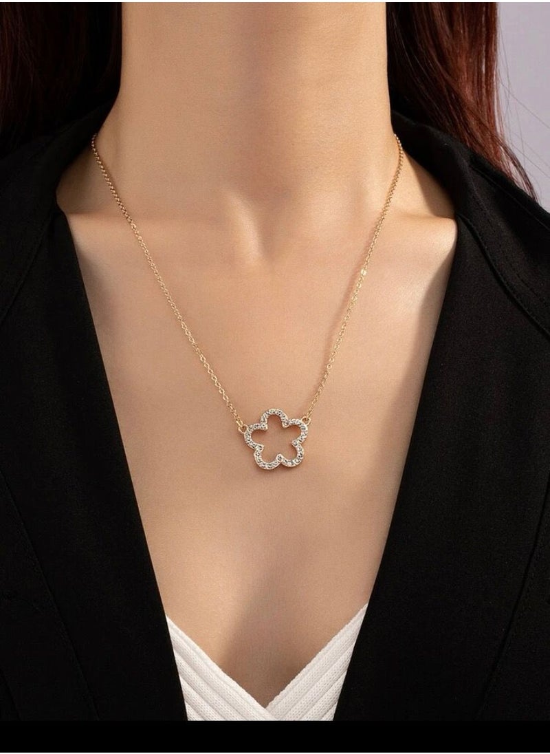 sixtyfour Trendy Gold Plated Necklace For Women  - Image 1