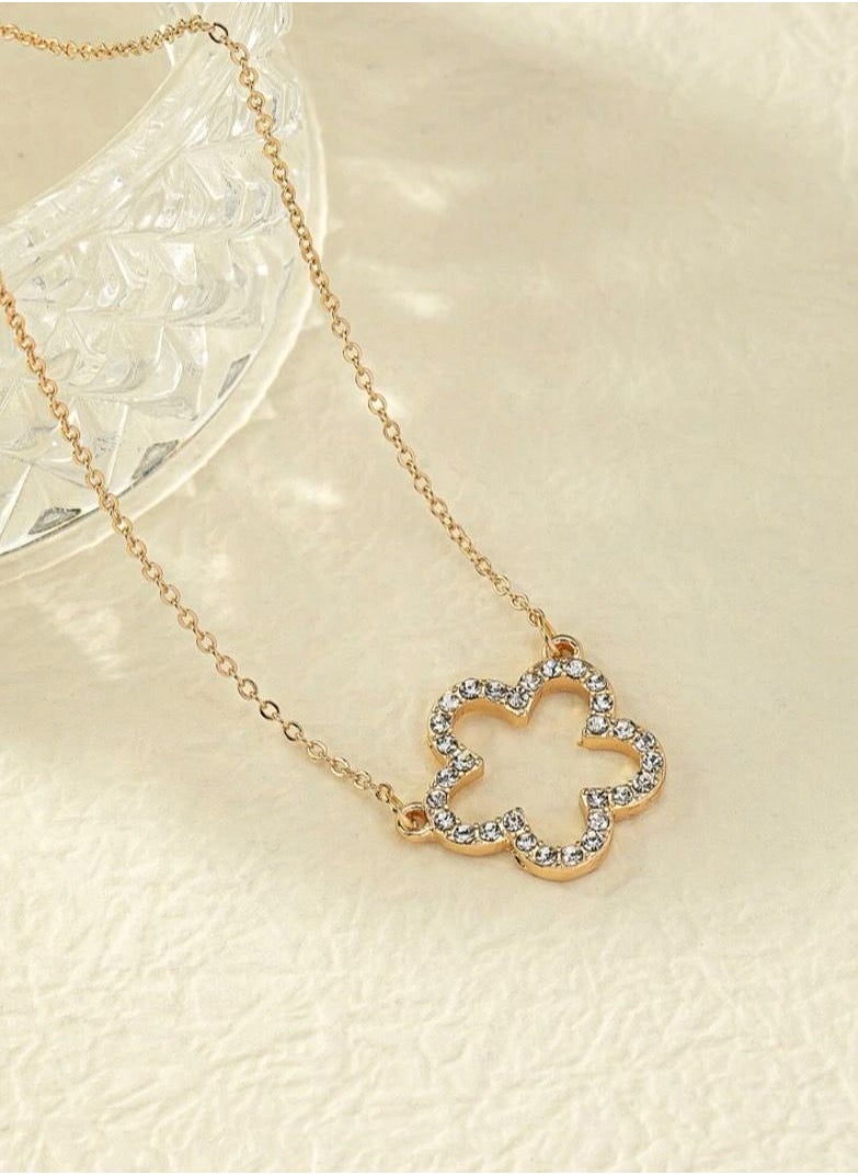 sixtyfour Trendy Gold Plated Necklace For Women  - Image 3