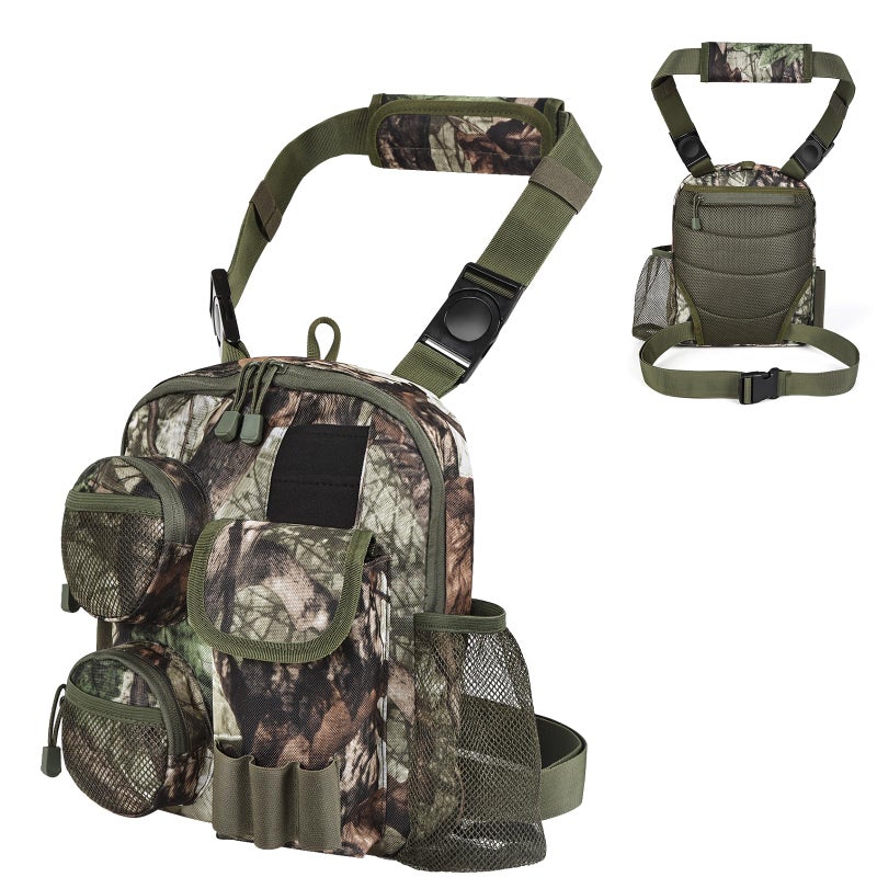Qiullen Tactical Shoulder Bag Outdoor Military Sling Bag Crossbody Turkey Hunting Bag Sports Chest Pack for Hunting, Hiking, Fishing, Lightweight Carry Pouch - Image 1