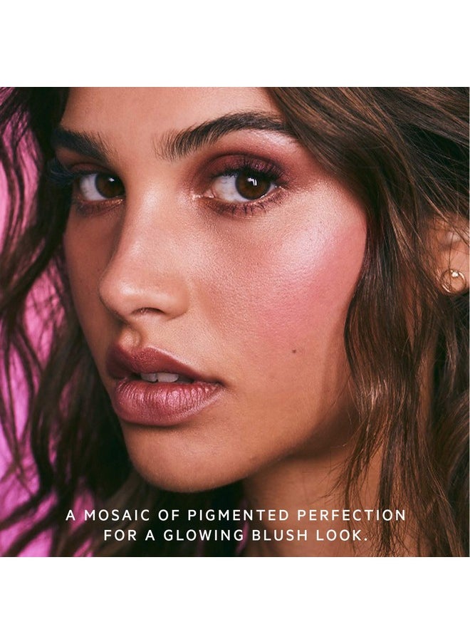 Flower Beauty - Highlighter And Blush Makeup Powder For Face And Cheeks, Pyramid Pressed Pigments Cheek Color And Illuminator (Peach Glow) - Image 1