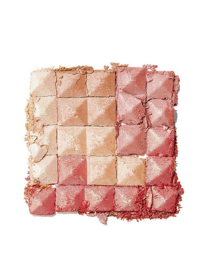 Flower Beauty - Highlighter And Blush Makeup Powder For Face And Cheeks, Pyramid Pressed Pigments Cheek Color And Illuminator (Peach Glow) - Image 1