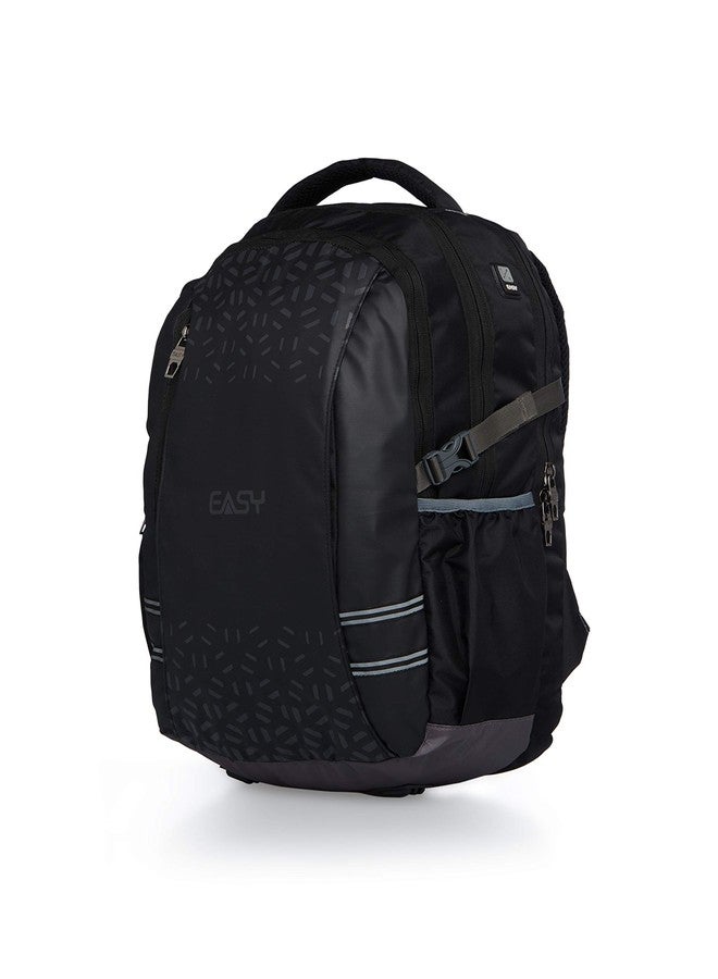 EASY Travel Laptop Backpack, 27 Ltr Anti Theft Baggage, 5 Compartments Adjustable Strap Padded Back, 5 Lockable Metal Zipper, Loop, Earphone Port, School Bag College Bag Office Bag Gym Bag - Image 3