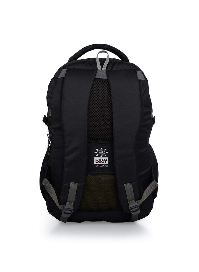 EASY Travel Laptop Backpack, 27 Ltr Anti Theft Baggage, 5 Compartments Adjustable Strap Padded Back, 5 Lockable Metal Zipper, Loop, Earphone Port, School Bag College Bag Office Bag Gym Bag - Image 4