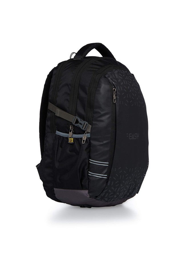 EASY Travel Laptop Backpack, 27 Ltr Anti Theft Baggage, 5 Compartments Adjustable Strap Padded Back, 5 Lockable Metal Zipper, Loop, Earphone Port, School Bag College Bag Office Bag Gym Bag - Image 2