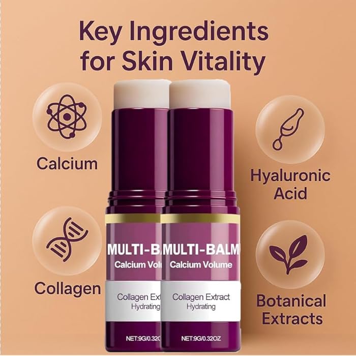 Moka كريم حجم متعدد التأثيرات من كالسيميريت، عصا تجاعيد، عصا مرطبة بالكولاجين الكوري الجنوبي لمكافحة الشيخوخة وترطيب وشد العيون والرقبة والوجه 9غ - Image 2